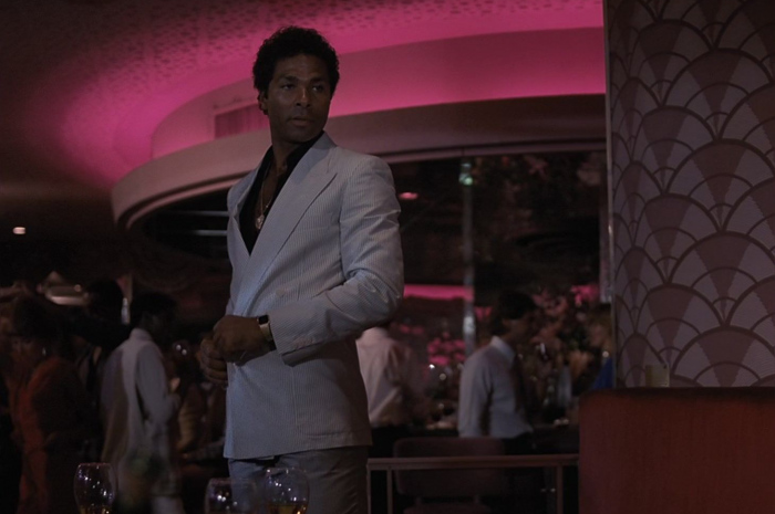 Double Breasted Jacket and Pants Suit Worn by Philip Michael Thomas as Detective Ricardo Tubbs Outfit Miami Vice TV Show