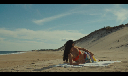 Orange Bandeau Bikini Top of Stephanie Nur as Aaliyah Amrohi Outfit Special Ops: Lioness TV Show