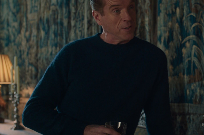 Blue Sweater Worn by Damian Lewis as Robert "Bobby" Axelrod Outfit Billions TV Show