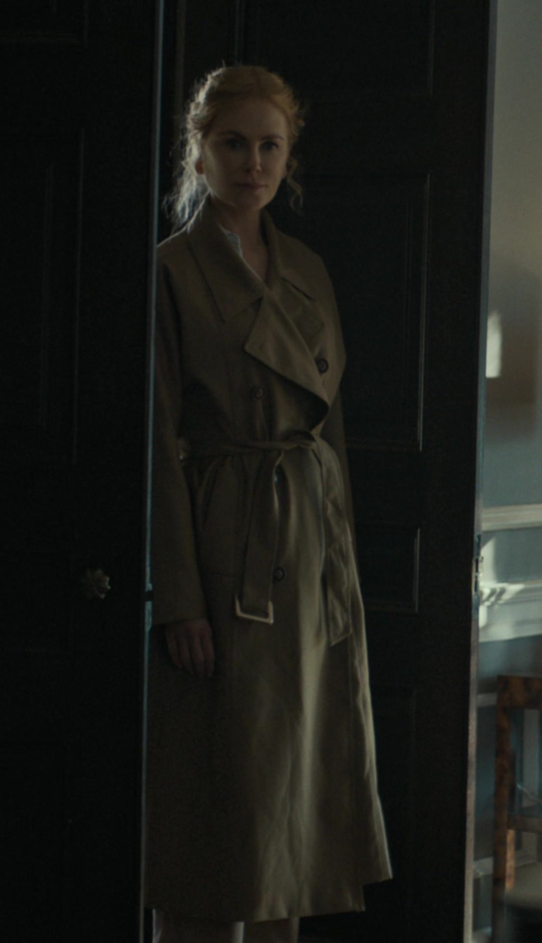 Worn on Special Ops: Lioness TV Show - Long Trench Coat Worn by Nicole Kidman as Kaitlyn Meade