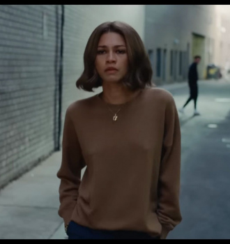 Brown Sweatshirt Worn by Zendaya as Tashi Duncan Outfit Challengers (2024) Movie