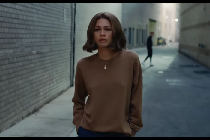 Brown Sweatshirt Worn by Zendaya as Tashi Duncan Outfit Challengers (2024) Movie