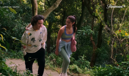 Green-Blue Sports Bra of Ashley Liao as Ever Wong Outfit Love in Taipei (2023) Movie