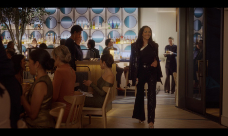 Sequin Sparkly Blazer and Pants Suit Worn by Sarita Choudhury as Seema Patel Outfit And Just Like That... TV Show