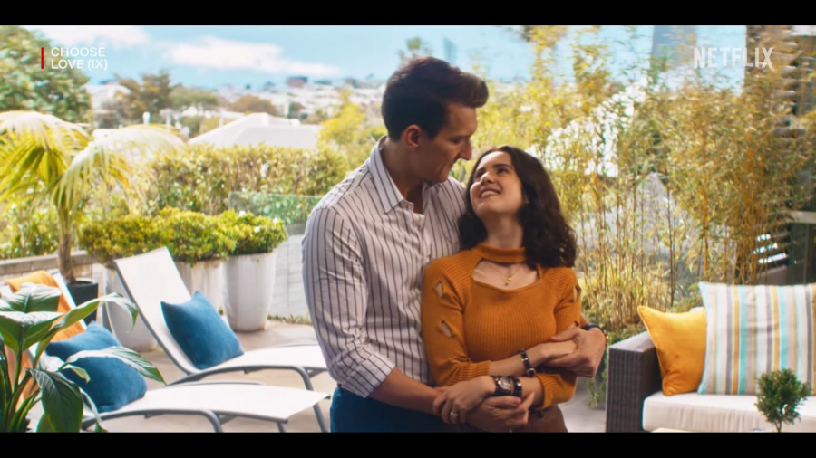 cut-out detailed top - Laura Marano (Cami) - Choose Love (2023) Movie