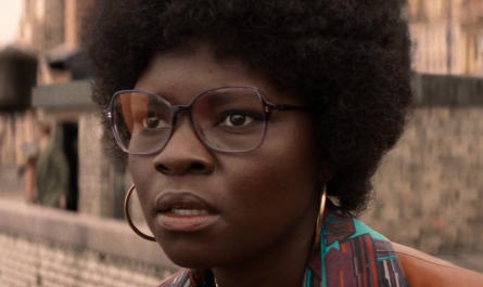 Squared Retro Shape Glasses of Shaunette Renée Wilson as Agent Mason Outfit Indiana Jones and the Dial of Destiny (2023) Movie