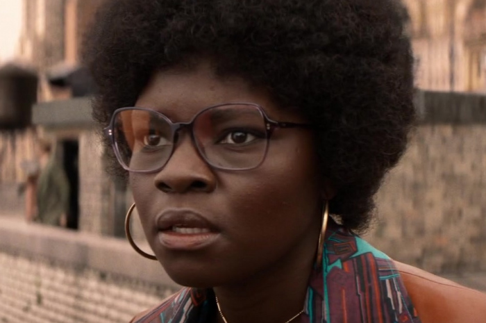 Squared Retro Shape Glasses of Shaunette Renée Wilson as Agent Mason Outfit Indiana Jones and the Dial of Destiny (2023) Movie