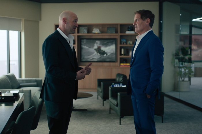 Blue Suit Worn by Mark Cuban Outfit Billions TV Show