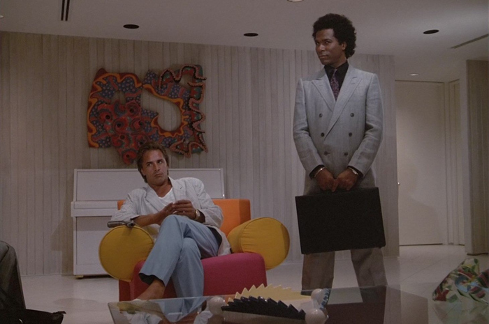 Grey Havana Suit of  Philip Michael Thomas as Detective Ricardo Tubbs Outfit Miami Vice TV Show