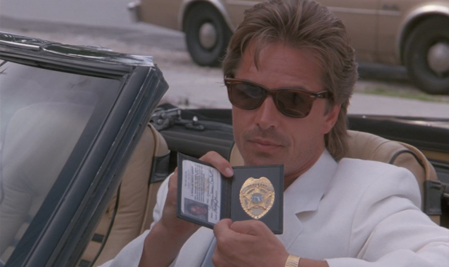 Brown Sunglasses of Don Johnson as Detective James Crockett
