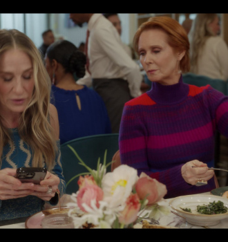 Turtleneck Sweater Worn by Cynthia Nixon as Miranda Hobbes Outfit And Just Like That... TV Show