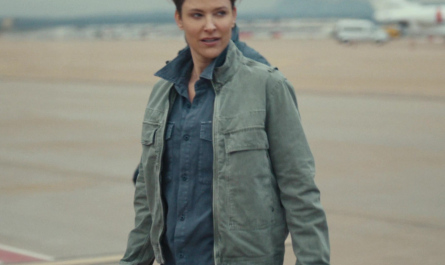 Blue Denim Shirt Worn by Jill Wagner as Bobby Outfit Special Ops: Lioness TV Show
