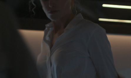 White Long Sleeve Shirt Worn by Nicole Kidman as Kaitlyn Meade Outfit Special Ops: Lioness TV Show