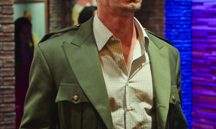 Military Safari Green Jacket Worn by John Cena as Ron Outfit Vacation Friends 2 (2023) Movie