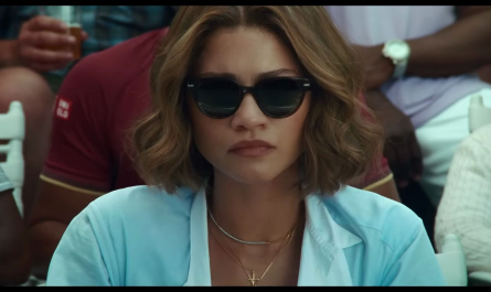 Round Shape Slim Frame Sunglasses of Zendaya as Tashi Duncan Outfit Challengers (2024) Movie