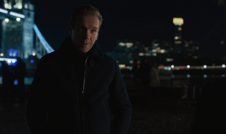 Shearling Collar Jacket Worn by Damian Lewis as Robert "Bobby" Axelrod Outfit Billions TV Show