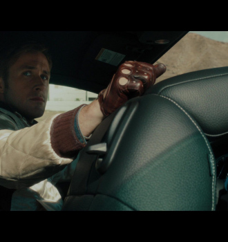 Brown Leather Gloves of Ryan Gosling as The Driver Outfit Drive (2011) Movie