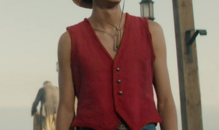 Red Vest of Iñaki Godoy as Monkey D Luffy Outfit One Piece TV Show