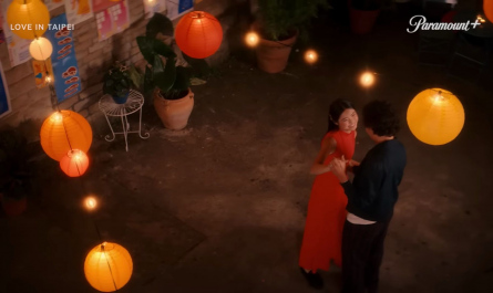 Red Long Dress of Ashley Liao as Ever Wong Outfit Love in Taipei (2023) Movie