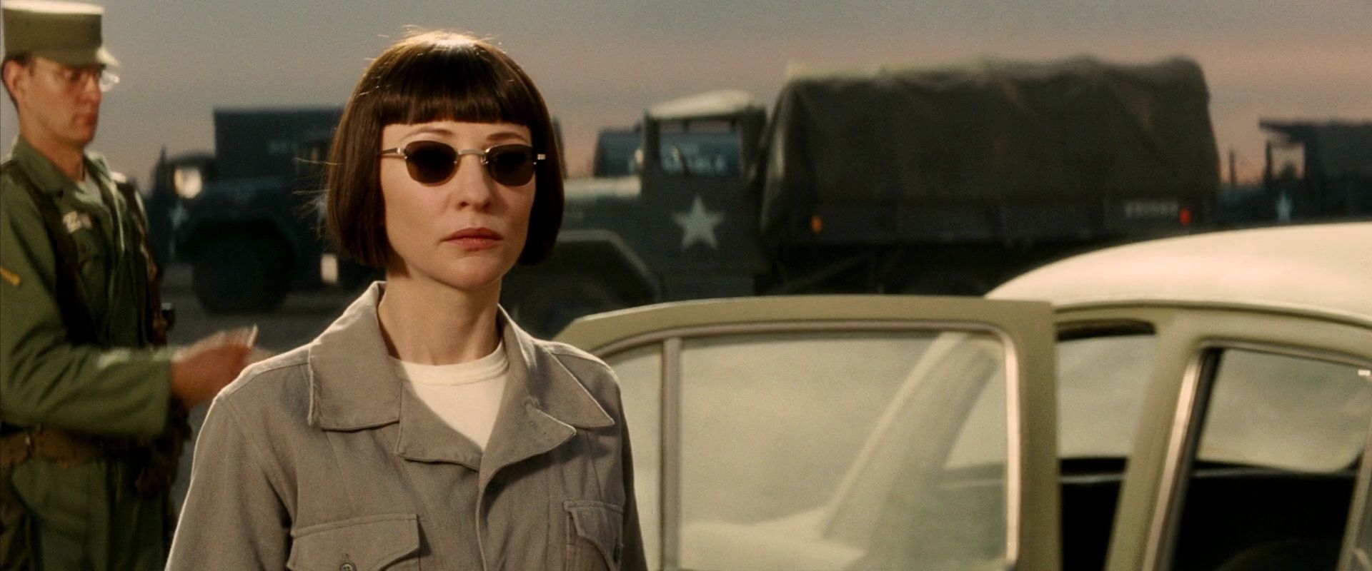 Worn on Indiana Jones and the Kingdom of the Crystal Skull (2008) Movie - Sunglasses of Cate Blanchett as Irina Spalko