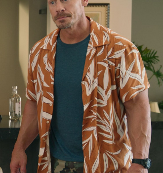 Printed Resort Shirt of John Cena as Ron Outfit Vacation Friends 2 (2023) Movie