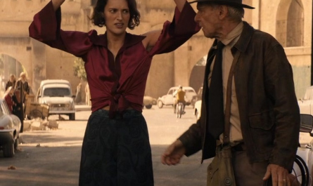 Graphic Wide Pants of Phoebe Waller-Bridge as Helena Shaw Outfit Indiana Jones and the Dial of Destiny (2023) Movie
