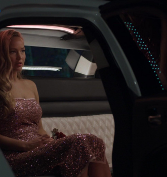 Pink Sequin Dress Worn by Jennifer Lawrence as Maddie Barker Outfit No Hard Feelings (2023) Movie