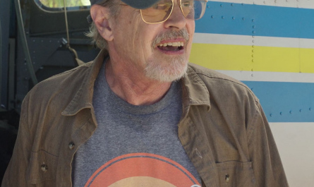 'Miami' Print T-Shirt of Steve Buscemi as Reese Hackford Outfit Vacation Friends 2 (2023) Movie