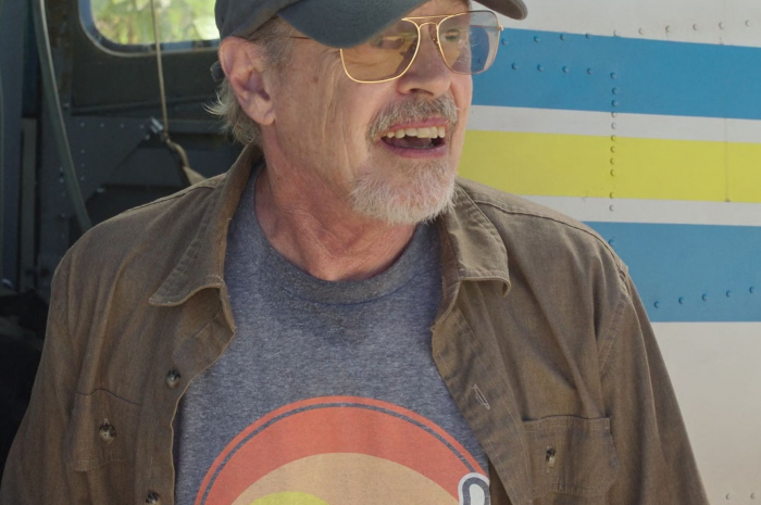 'Miami' Print T-Shirt of Steve Buscemi as Reese Hackford Outfit Vacation Friends 2 (2023) Movie