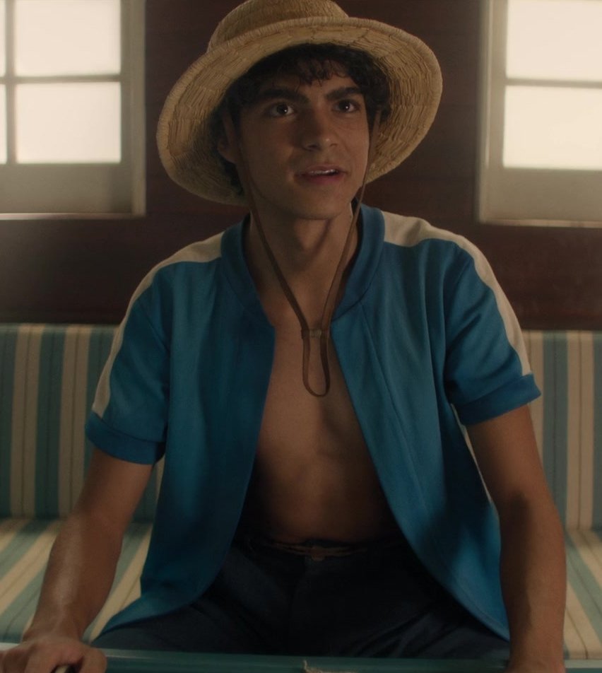 blue shirt - Iñaki Godoy (Monkey D Luffy) - One Piece TV Show