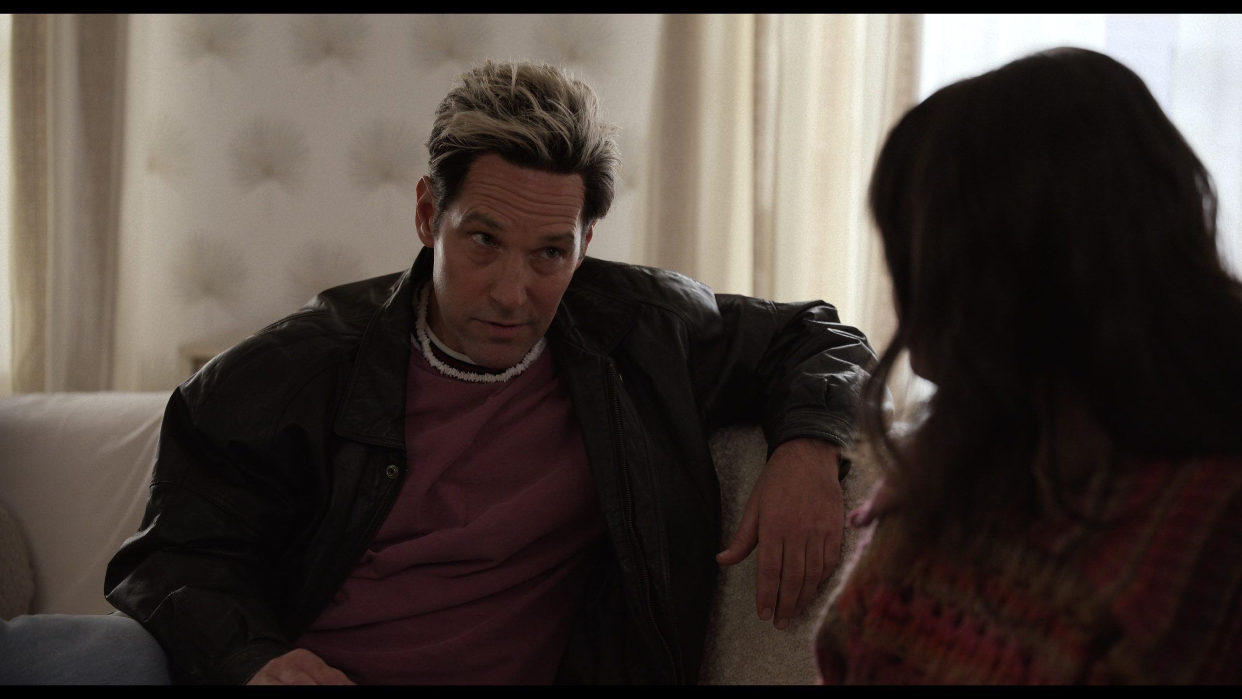 Black Leather Jacket Worn by Paul Rudd as Ben Glenroy