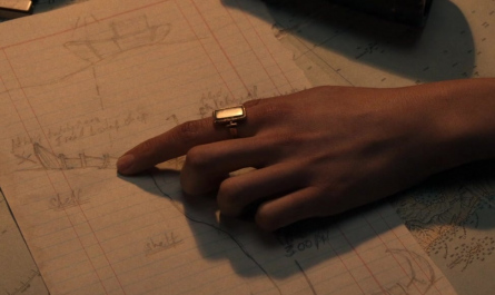 Vintage Rectangle Ring of Phoebe Waller-Bridge as Helena Shaw Outfit Indiana Jones and the Dial of Destiny (2023) Movie
