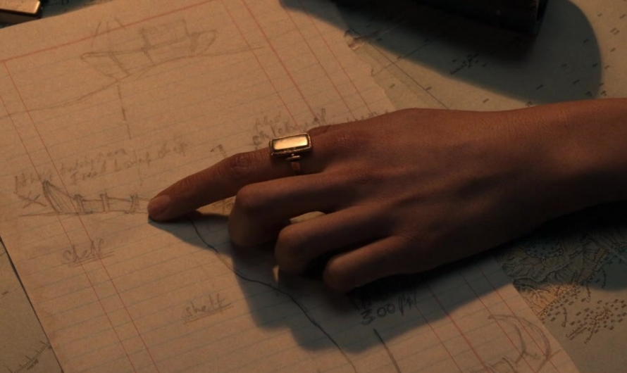 Vintage Rectangle Ring of Phoebe Waller-Bridge as Helena Shaw