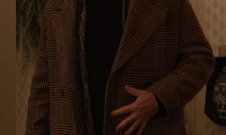 Double Breasted Plaid Coat Worn by Martin Short as Oliver Putnam Outfit Only Murders in the Building TV Show