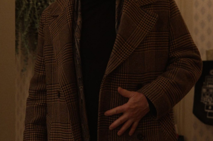 Double Breasted Plaid Coat Worn by Martin Short as Oliver Putnam Outfit Only Murders in the Building TV Show