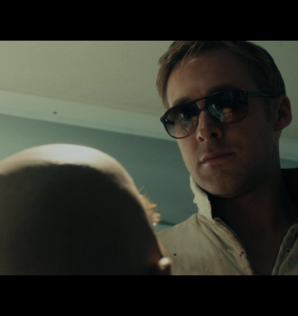 Aviator Tortoise Frame Sunglasses Worn by Ryan Gosling as The Driver Outfit Drive (2011) Movie