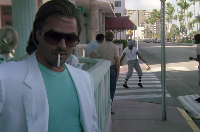 Oversized Pilot Sunglasses Worn by Don Johnson as Detective James "Sonny" Crockett Outfit Miami Vice TV Show