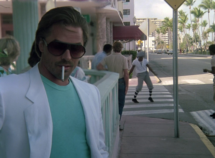 oversized pilot sunglasses - Don Johnson (Detective James "Sonny" Crockett) - Miami Vice TV Show