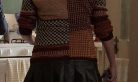 Leather Pleated Skirt Worn by Selena Gomez as Mabel Mora Outfit Only Murders in the Building TV Show
