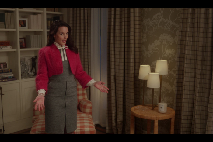 Red Bolero Jacket of Kristin Davis as Charlotte York Goldenblatt Outfit And Just Like That... TV Show