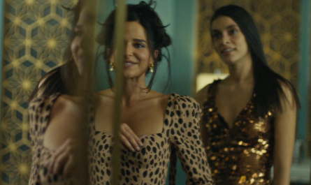 Long Sleeve Leopard Print Mini Dress Worn by Stephanie Nur as Aaliyah Amrohi Outfit Special Ops: Lioness TV Show