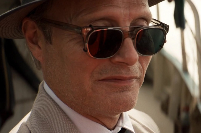 Clip-On Sunglasses of Mads Mikkelsen as Jürgen Voller Outfit Indiana Jones and the Dial of Destiny (2023) Movie