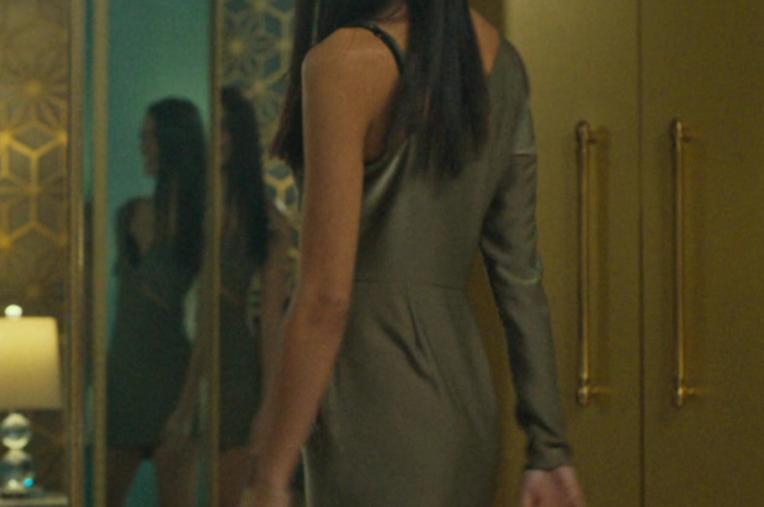 One Shoulder Mini Dress Worn by Laysla De Oliveira as Cruz Manuelos Outfit Special Ops: Lioness TV Show