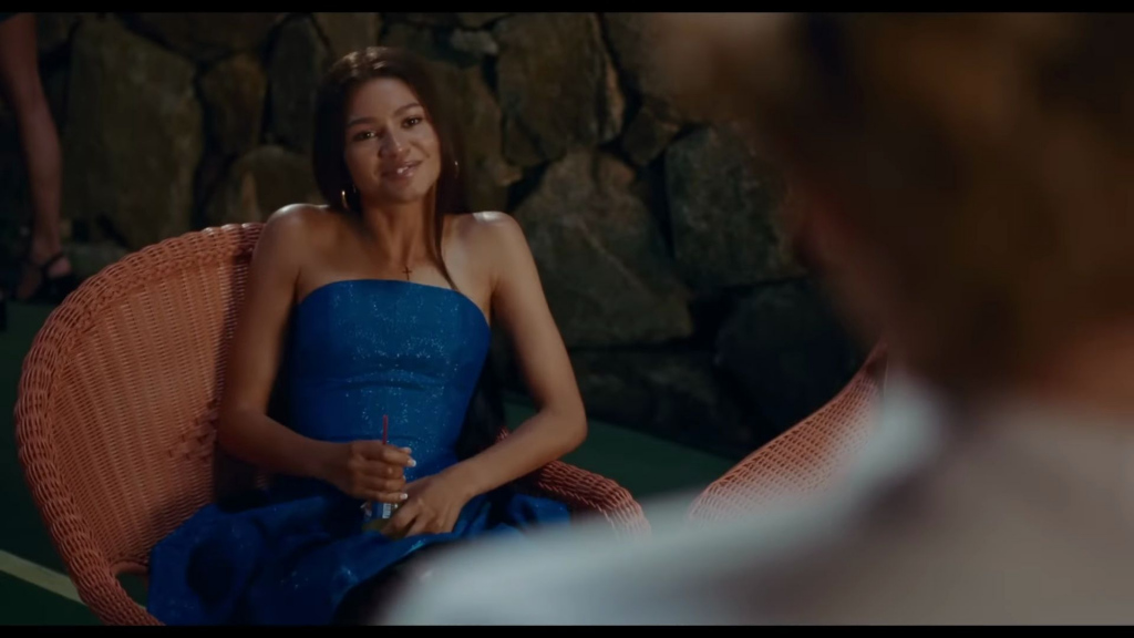 Blue Evening Dress Worn by Zendaya as Tashi Duncan in Challengers (2024)