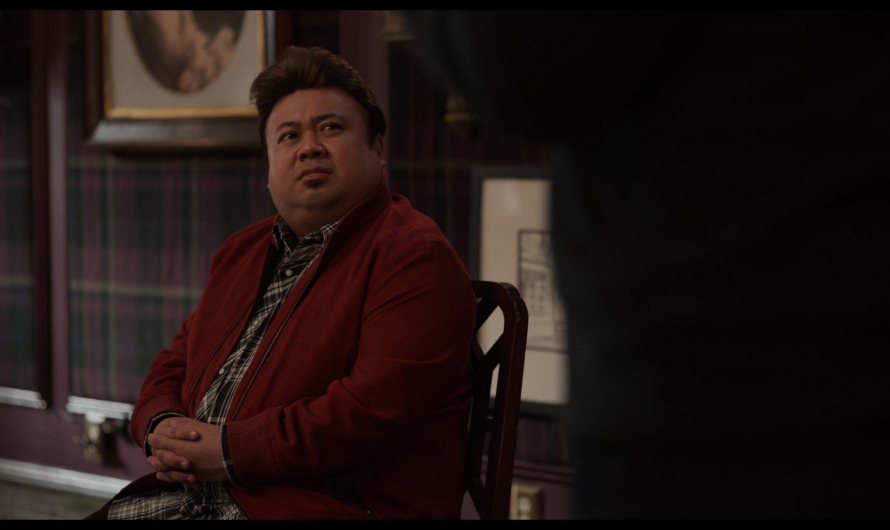 Red Suede Bomber Jacket of Don Darryl Rivera as Bobo