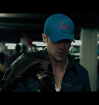 Worn on Drive (2011) Movie - LA Blue Cap Worn by Ryan Gosling as The Driver