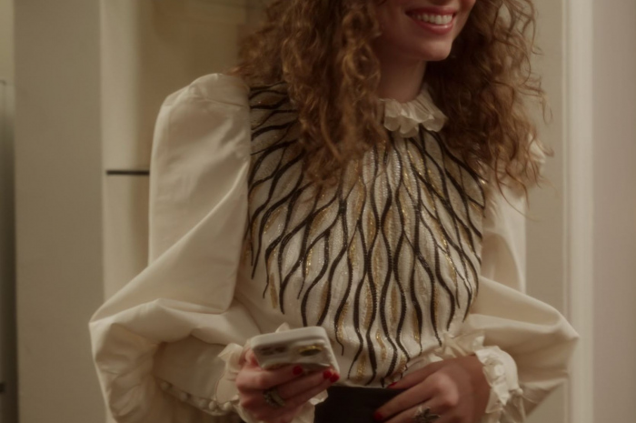 Blouse of Katerina Tannenbaum as Lisette Alee Outfit And Just Like That... TV Show