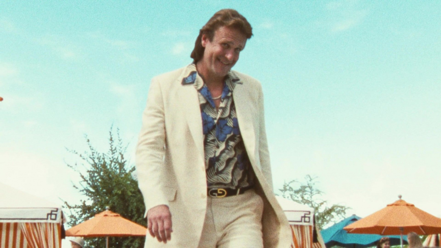 White Jacket and Pants Suit Worn by Jason Clarke as Jerry West