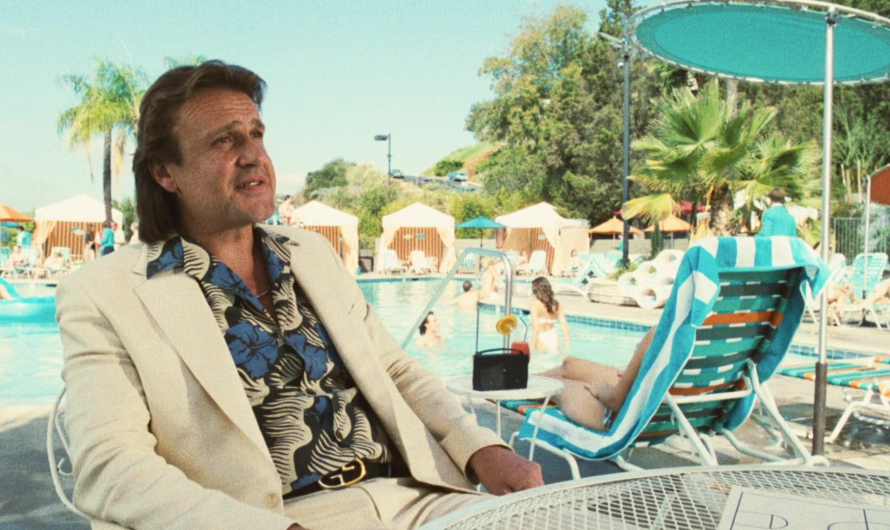 Floral Pattern Hawaiian Shirt of Jason Clarke as Jerry West