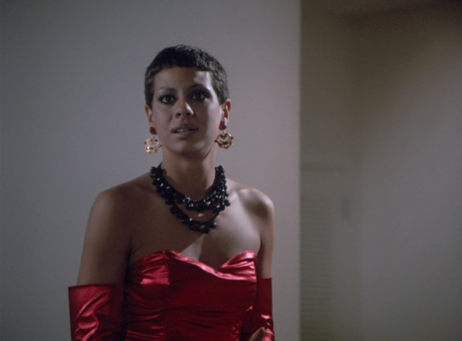 black necklace - Phanie Napoli (Angelina Madeira) - Miami Vice TV Show